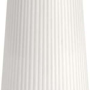 White Ceramic Vase,  Small Cute Flower Vase for Pampas Grass, Home, Living Room, Dining Table, Farmhouse, Office Decor, Bedroom, Table, and Kitchen Shelf (White)